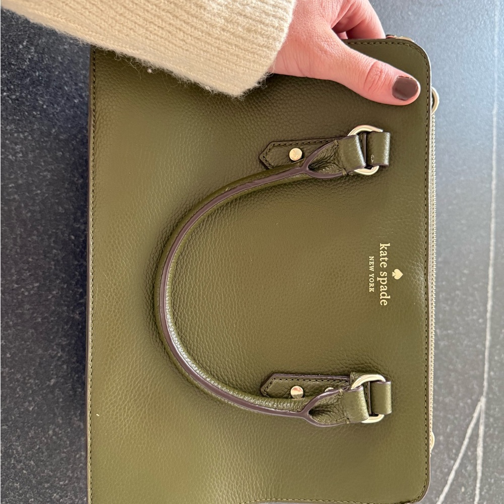 Kate Spade Olive Green Convertible Crossbody NWOT